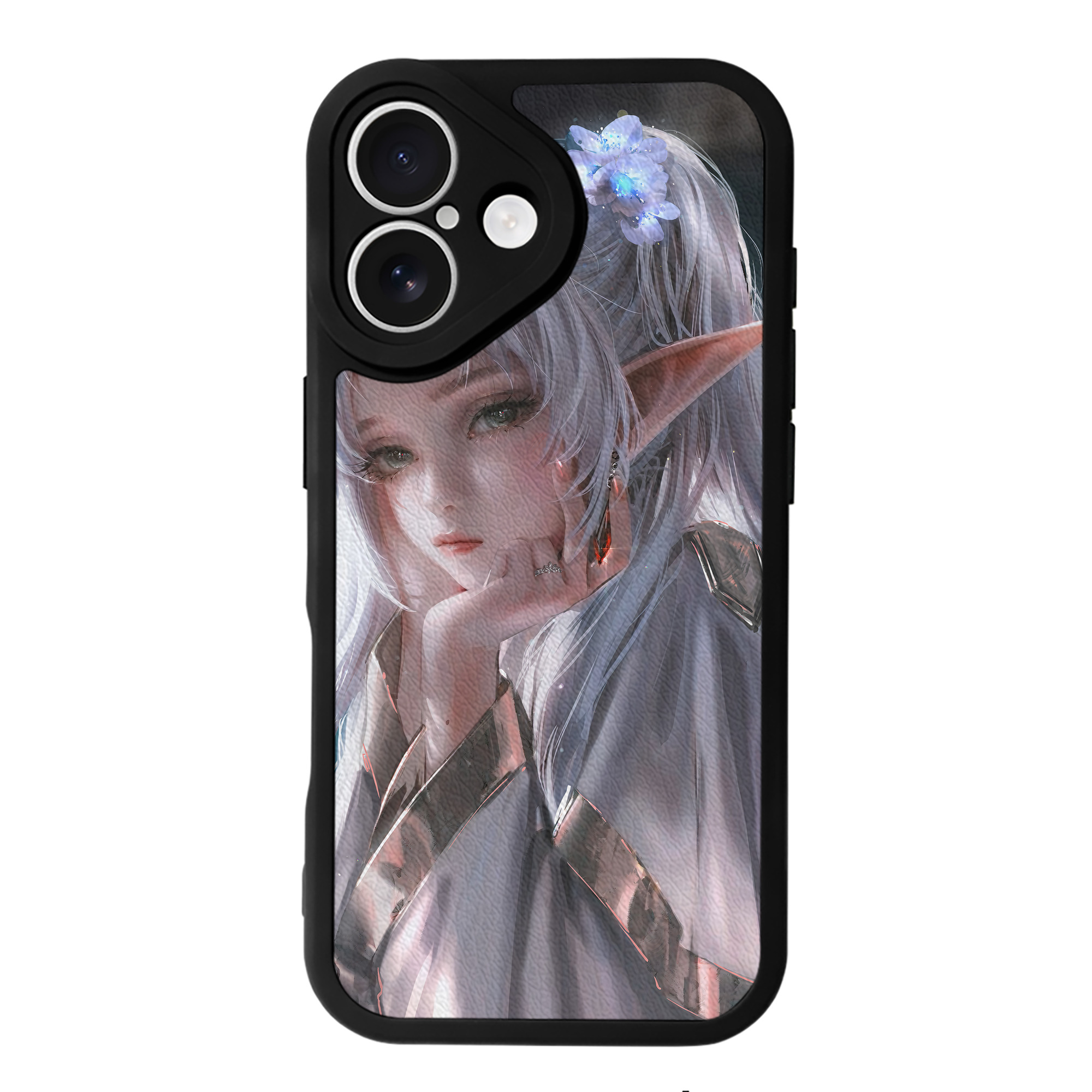 （画像用） 葬送のフリーレン Frieren 【iPhone 16シリーズ対応】シリコンスマホケース（レザー調） 材質：シリコン